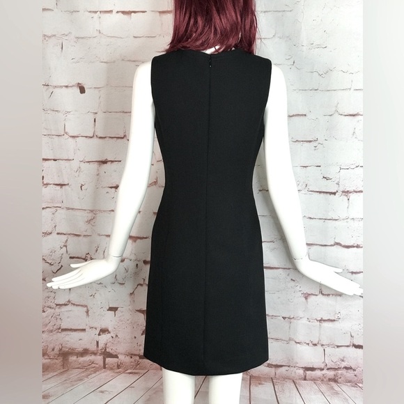 TORY BURCH LBD Sleeveless Black Sheath Dress Size 4 - Picture 5 of 13